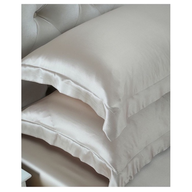 Satin Silk Pillow Sham (2 pcs) Shopee Malaysia