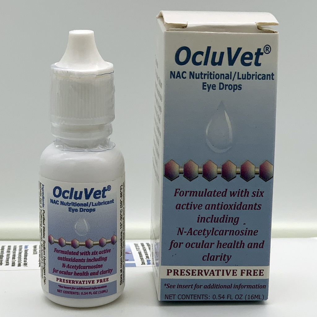 OcluVet Cataract Eye Drops for dogs and cats 16ml/8ml bottle proven to
