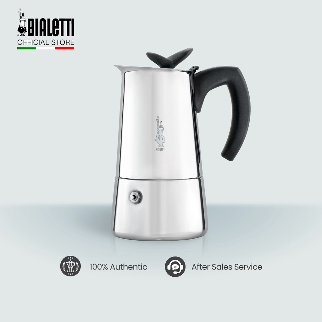 Bialetti Musa Express Induction Moka Pot Italian Ground Coffee Espresso