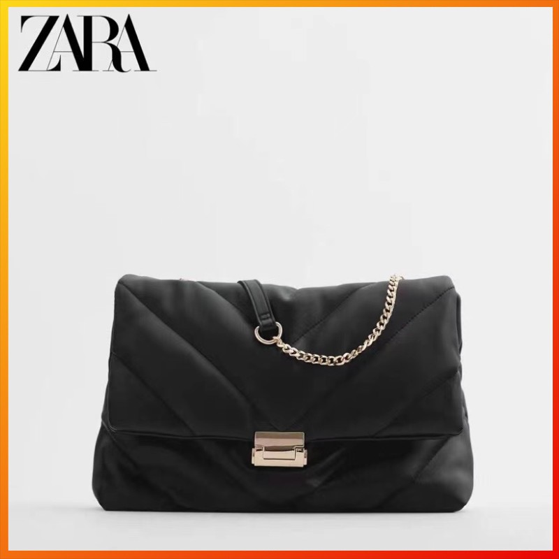 ZARA quilted maxi crossbody bag Shopee Malaysia