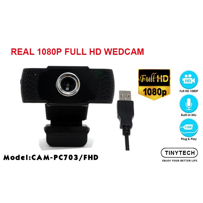 Full HD 1080P cam Mini Computer PC USB Camera (CAMPC703/FHD