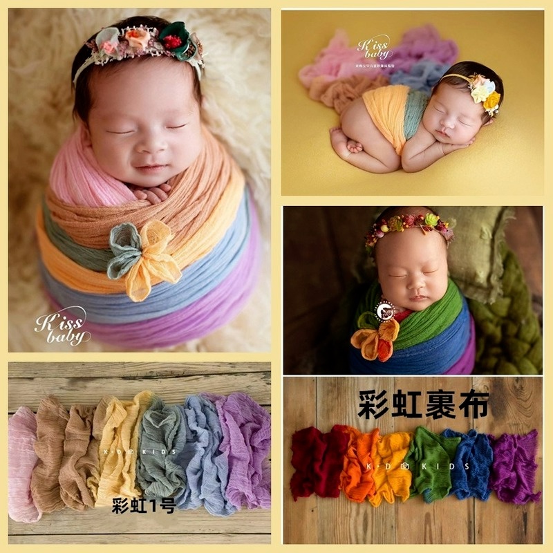 2022 newborn wrapping cloth Photo Props full moon baby confinement