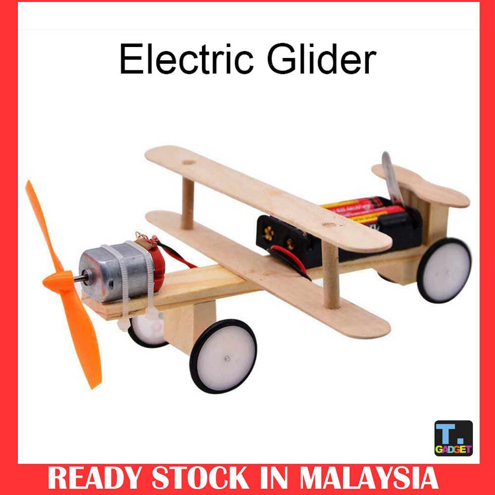 DIY Wooden Handmade Electric Glider for Children Flying Model Assembled