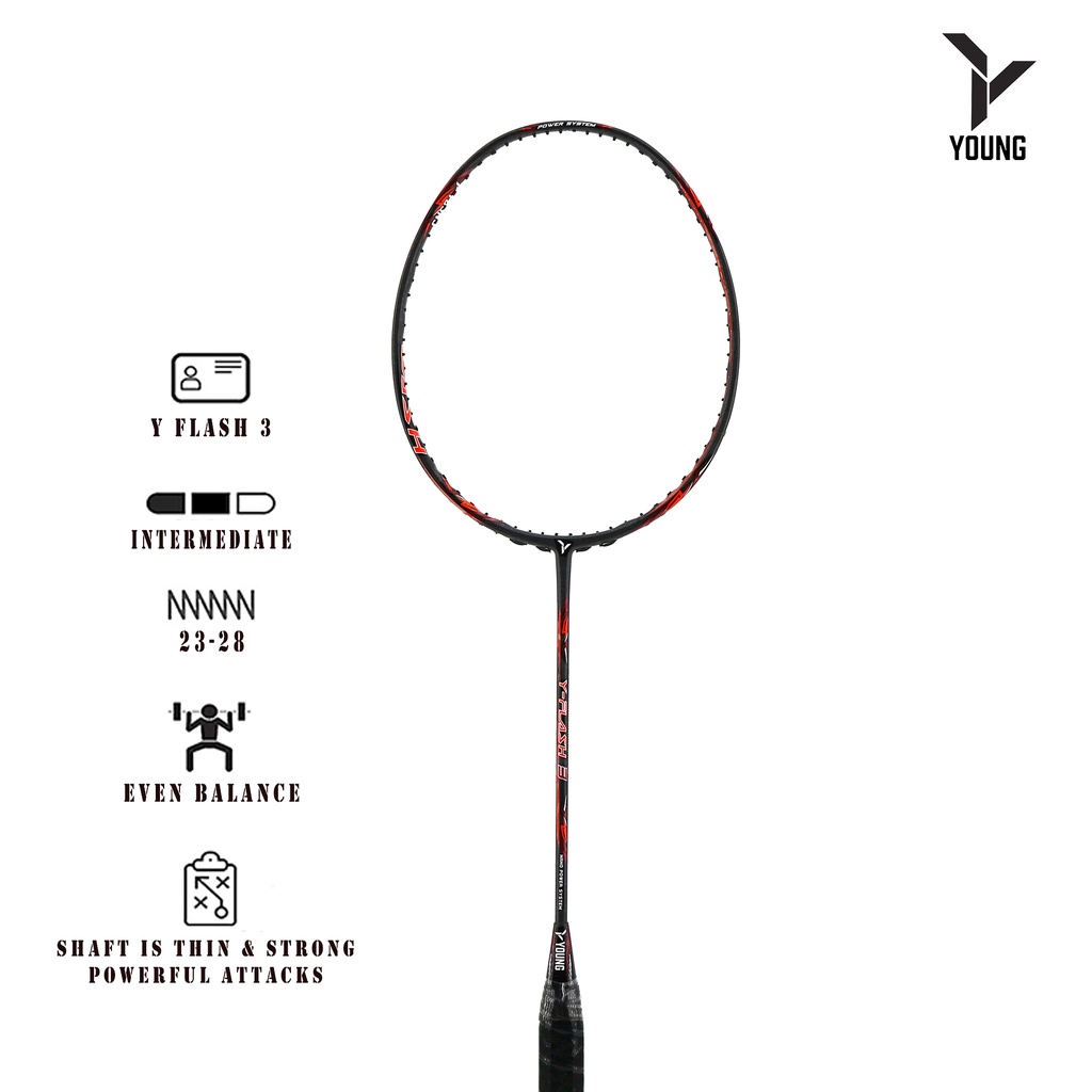 Shaft Thinner Stronger 24T Graphite YFlash 3 Intermediate Level Even