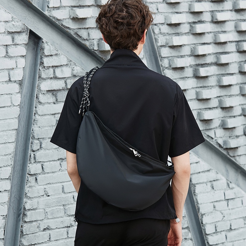 Trendy Men Nylon Crossbody Sling Messenger Bag Male Sling Shoudler