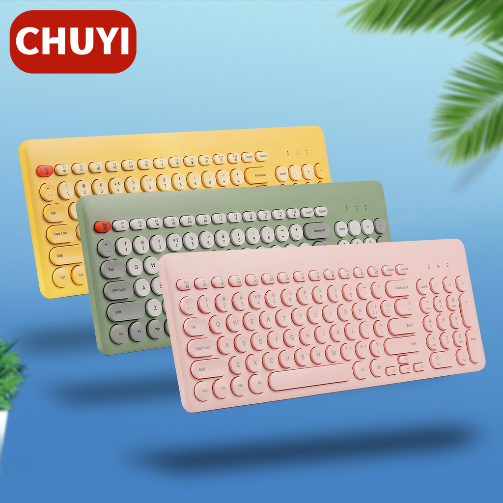 Silent Keyboard 2.4G Wireless Gaming Keyboards 95 Keys Home Office Game