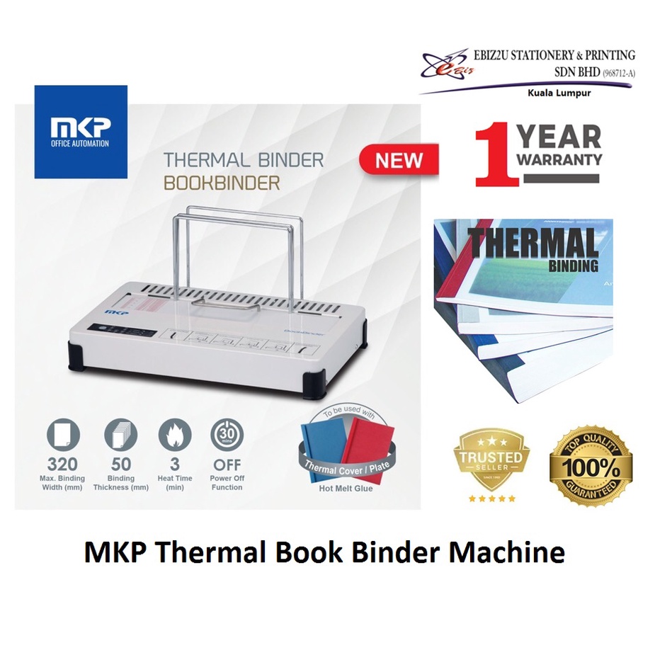 MKP Thermal Book Binder Machine (Grey) (Thermal Binding, thermal bind