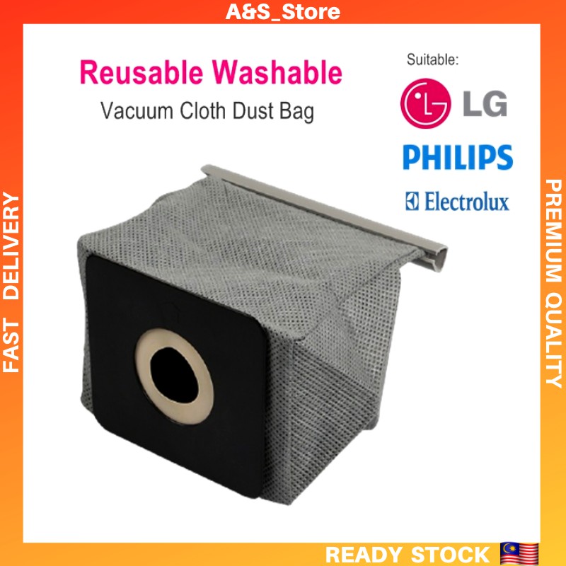🔥Vacuum Bag Reusable Washable Vacuum Cleaner Cloth Dust Bag Suitable