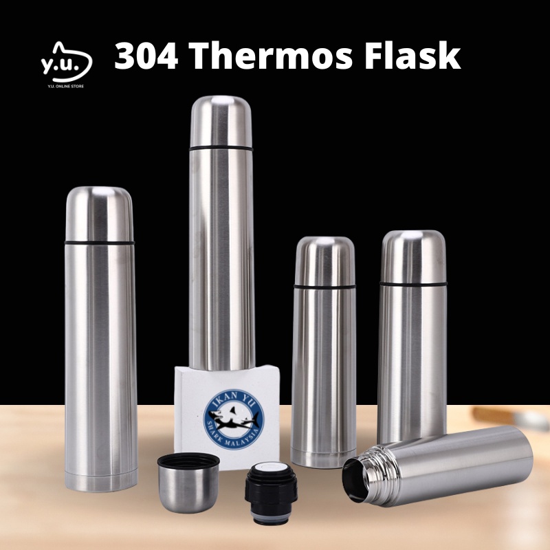 YU Ready Stock 304 Stainless Steel Thermos Flask / Bottle Thermos / Hot
