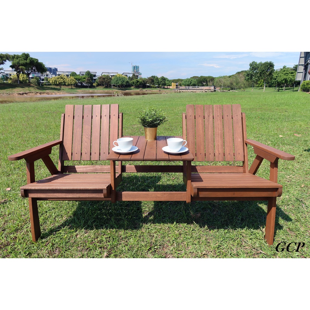 Outdoor 2Seater chair with table / Jack & Jill / Chair Set Garden