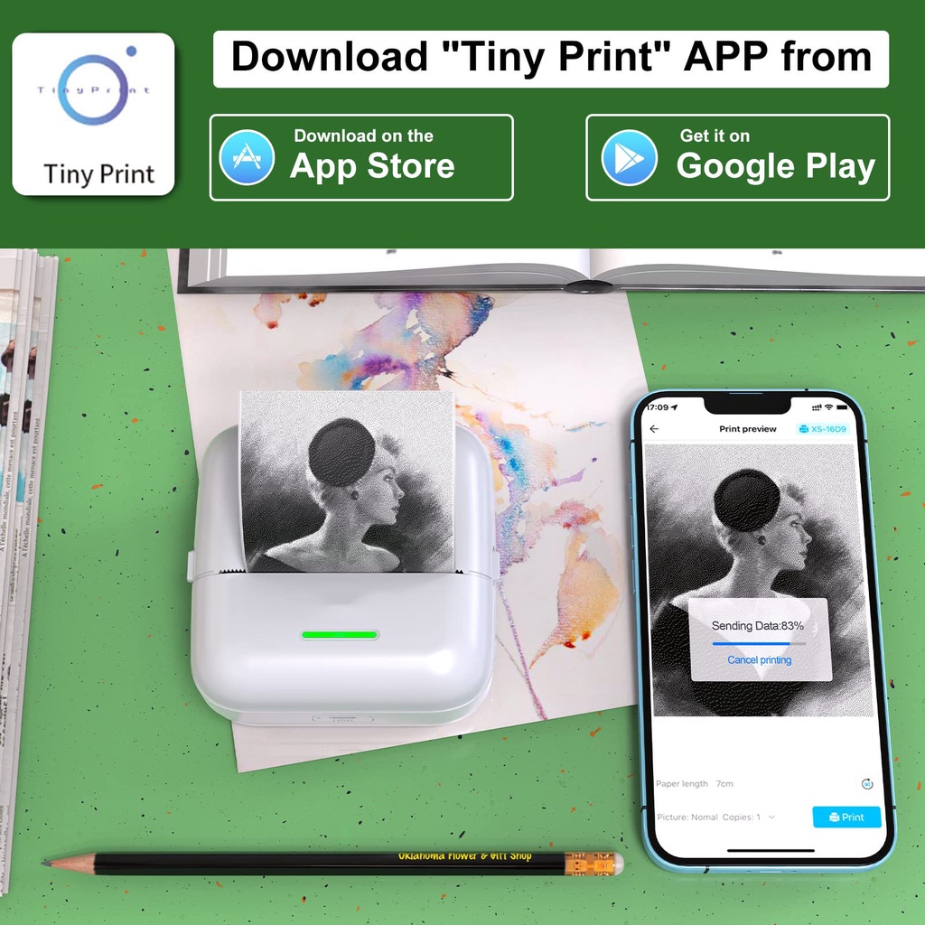 Lowest price Mini Portable Thermal Printer Pocket Printer Wireless