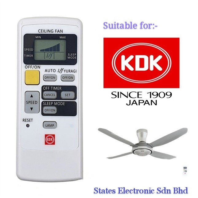 KDK Ceiling Fan Remote Control K14Z9 Shopee Malaysia