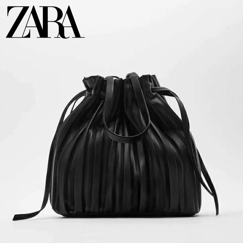 ZARA New Handbag woman with paper bag Fashion Bucket Bag Sling Bag