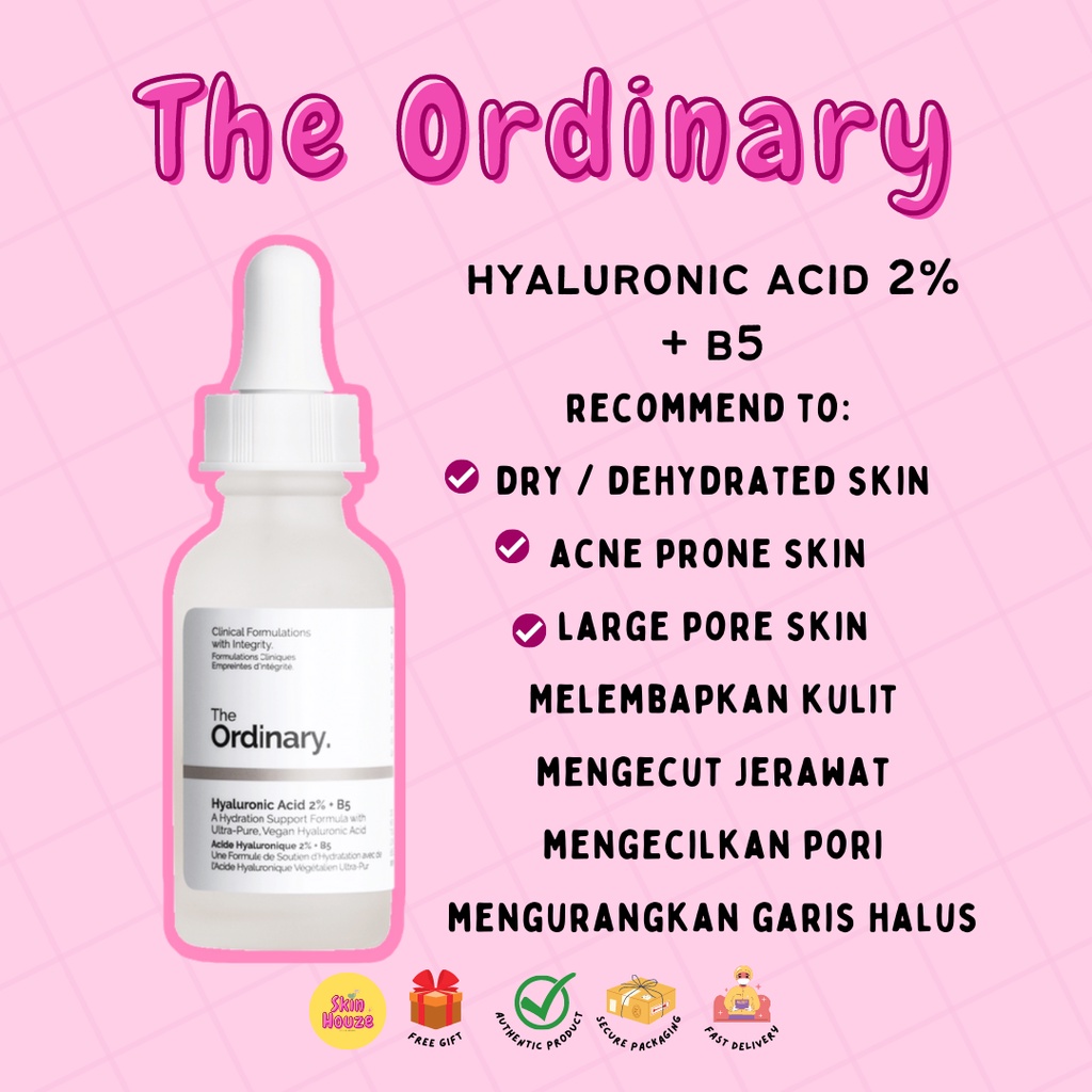 The Ordinary Hyaluronic Acid 2 + B5 Shopee Malaysia