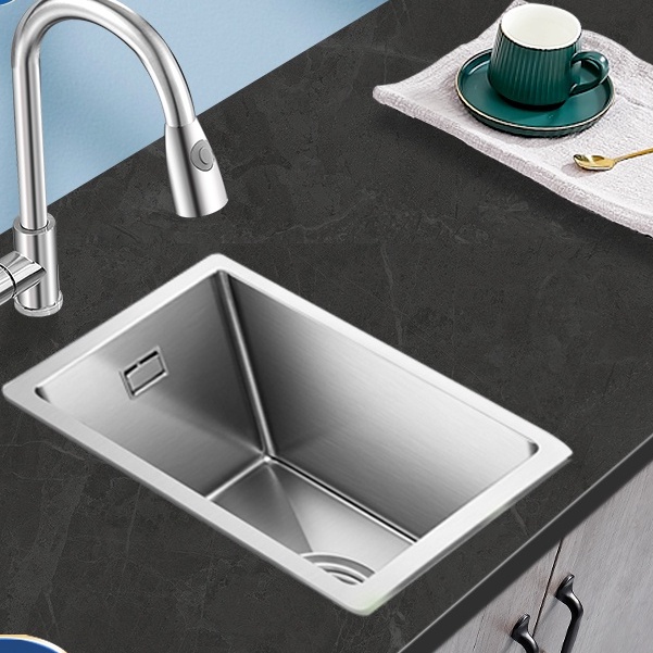 WH}Kitchen Thickening304Stainless Steel Brushed Bar Sink Kitchen Island