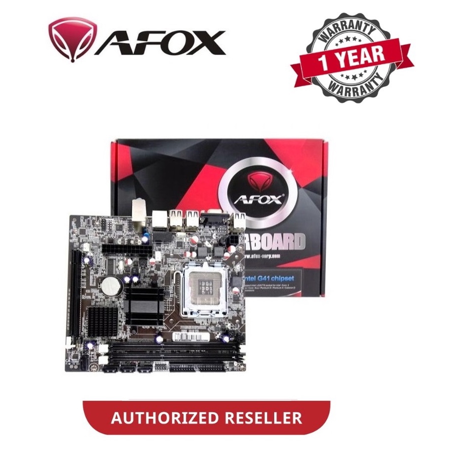 AFOX IG41MA6 Intel G41 LGA 775 DDR3 VGA COM LPT Micro ATX Motherboard