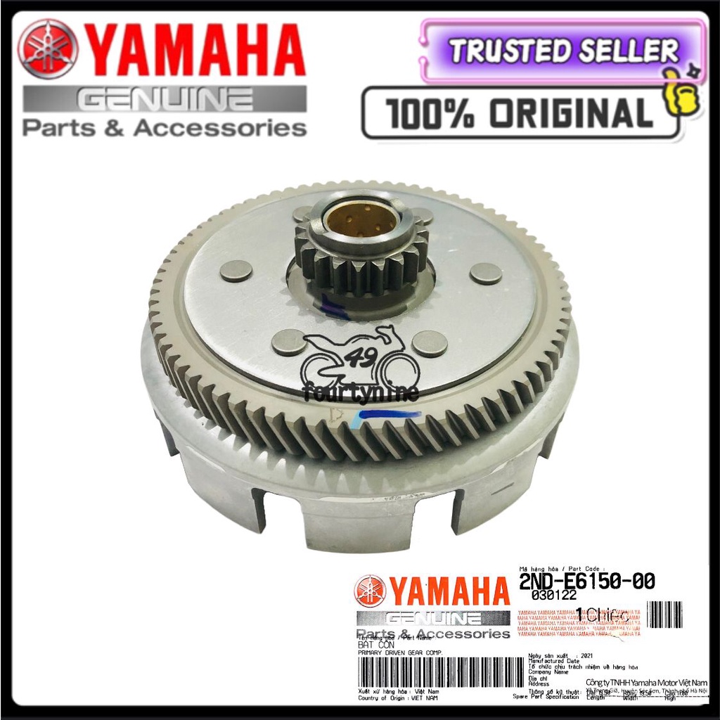 100 ORIGINAL VIETNAM Y15 Y15ZR CLUTCH PRIMARY DRIVEN GEAR / CLUTCH