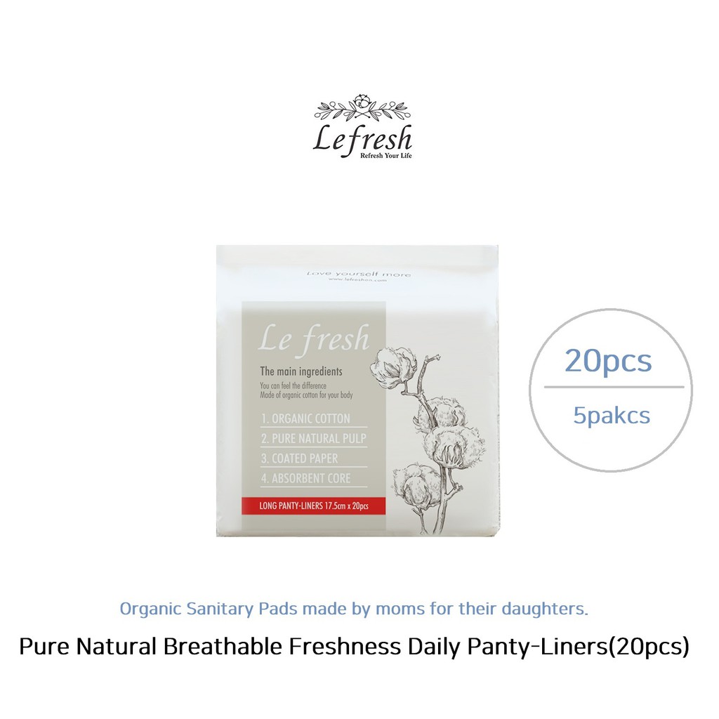 [Le Fresh] Certified Organic Cotton Lefresh Pure Natural Breathable