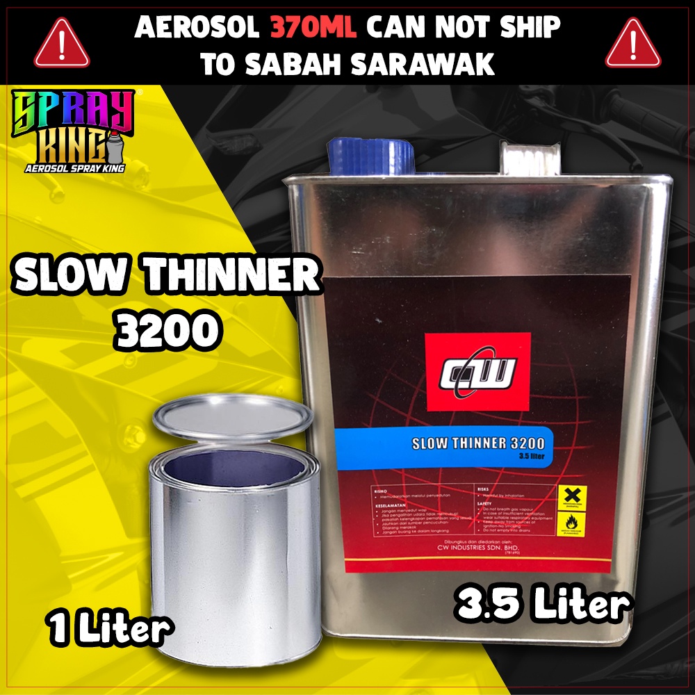 [ CW3200 3Litre 2K Slow Thinner ] High Quality Solvent Thinner For