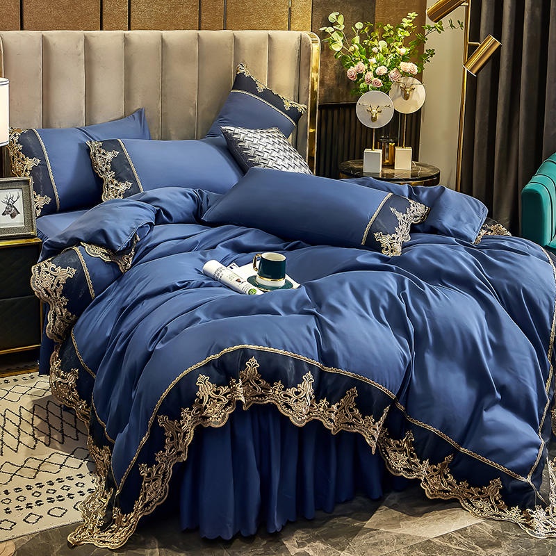 [Malaysia Stock] European Style Washed Cotton Bedsheet Set Cadar