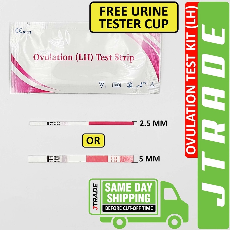 Ovulation Test Strip Ujian Kesuburan Wanita Kit Ujian Ovulasi (LH) With