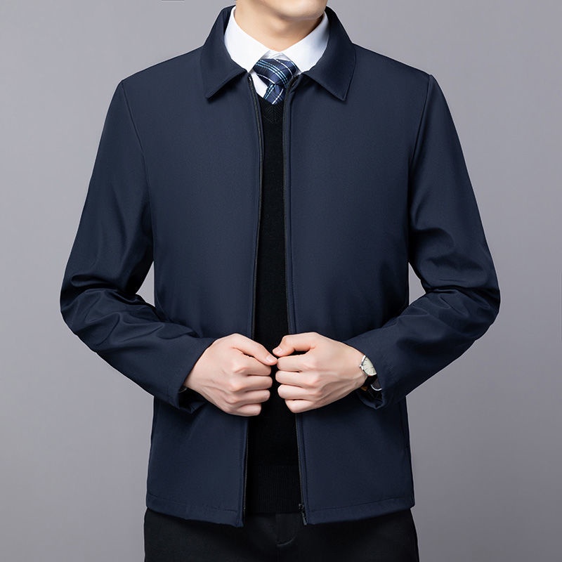 men's spring and autumn good quality new lapel casual waterproof