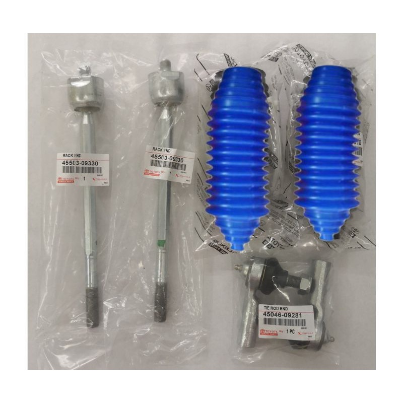 Tie Rod End+Rack End+Steering Boot Cover (Toyota Oem) for Toyota Hilux