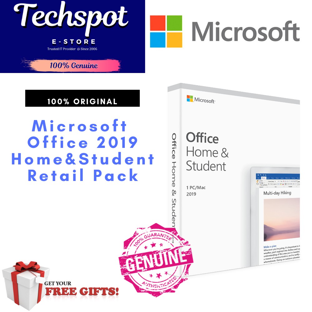 Microsoft Office 2019 Home & Student [ 100 Original Retail Pack