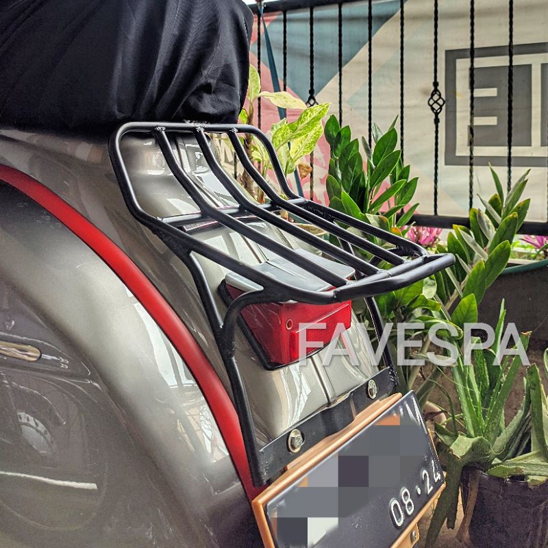 Vespa SUPER SPRINT PX Minimalist BACKRACK Rear Rack Shopee Malaysia