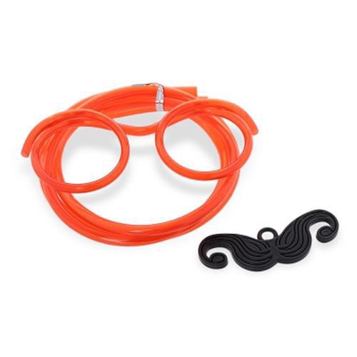 FUNNY DIY DRINKING GLASSES STRAW WITH MUSTACHE FOR PARTY (RED) Shopee