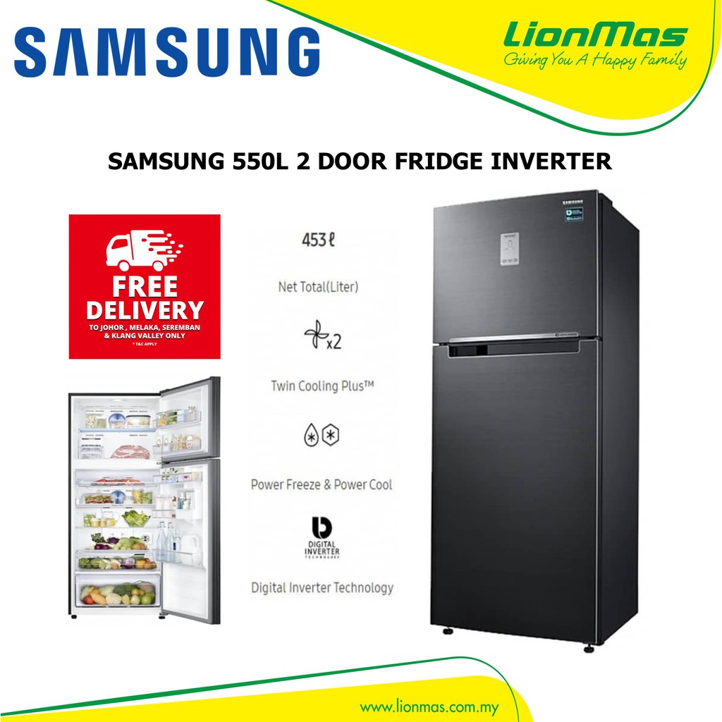 Samsung Refrigerator Top Mount Freezer Twin Cooling (550 L) RT46K6271BS