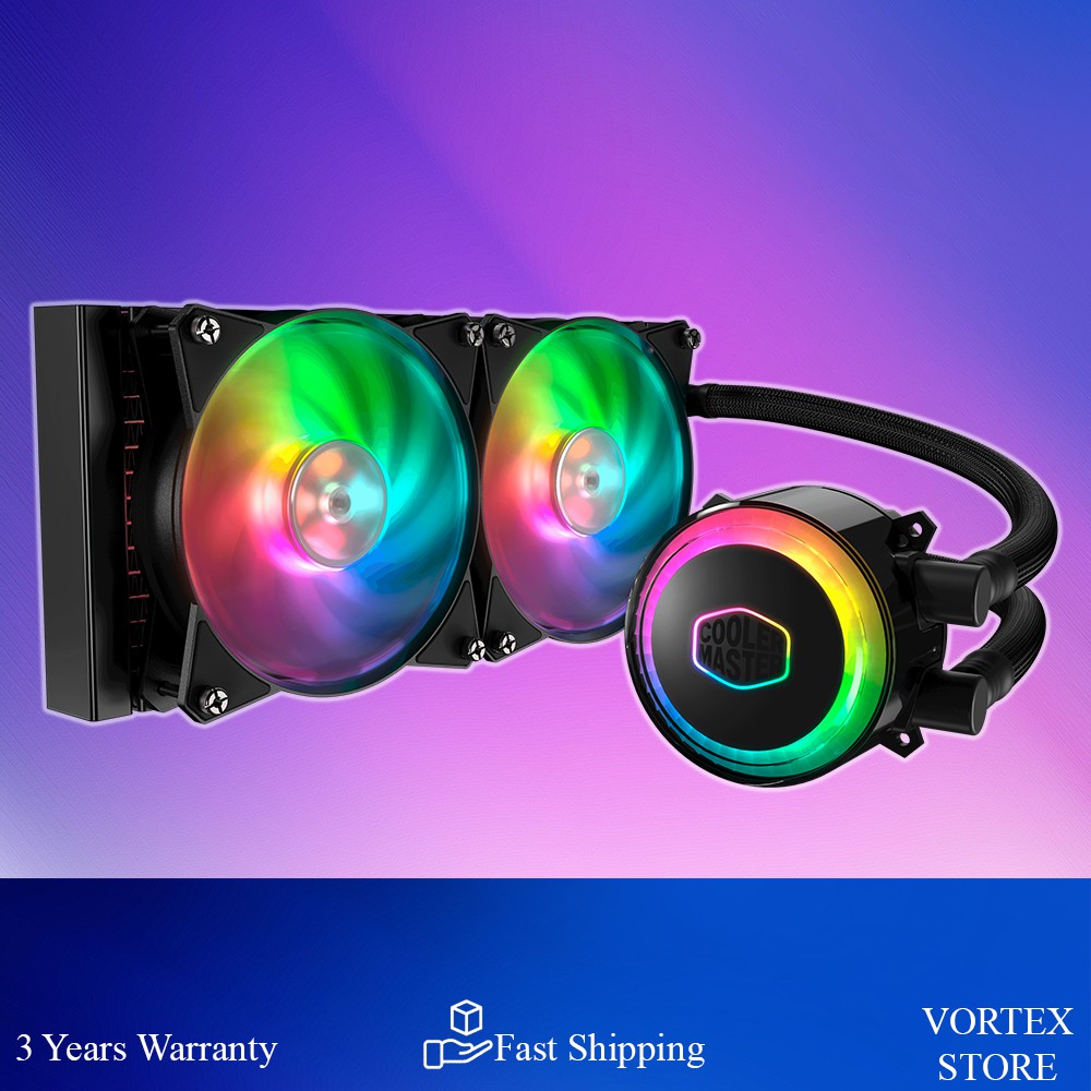 Cooler Master MasterLiquid ML240R ARGB RGB AIO Cooler Shopee Malaysia