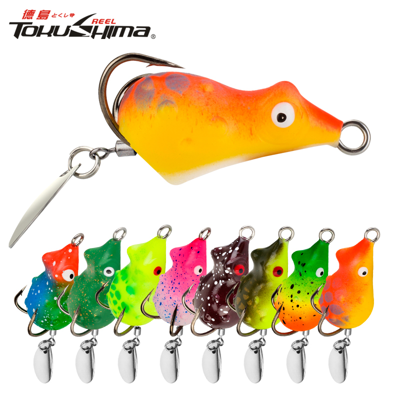 1Pcs 3cm/4.2g Topwater Soft Frog Lure Tiruan Umpan Casting Katak Ikan