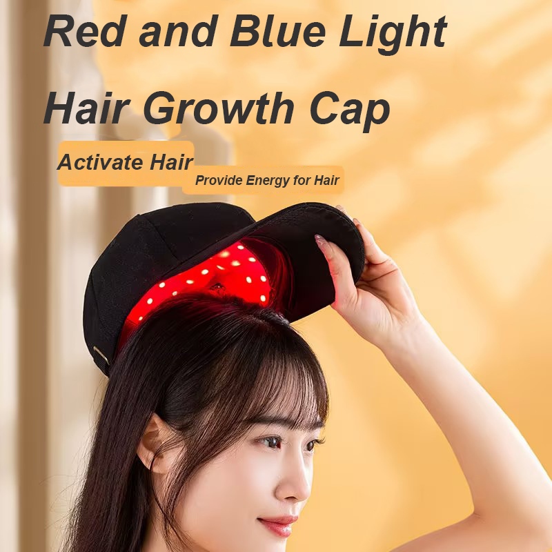 Infrared Hair Growth Cap Infrared Hair Growth Instrument Red and Blue