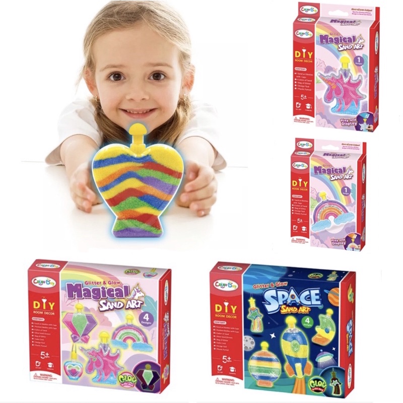 Make Your Own Sand Art Sand Art For Kids Art & Craft Mainan Pasir Sand