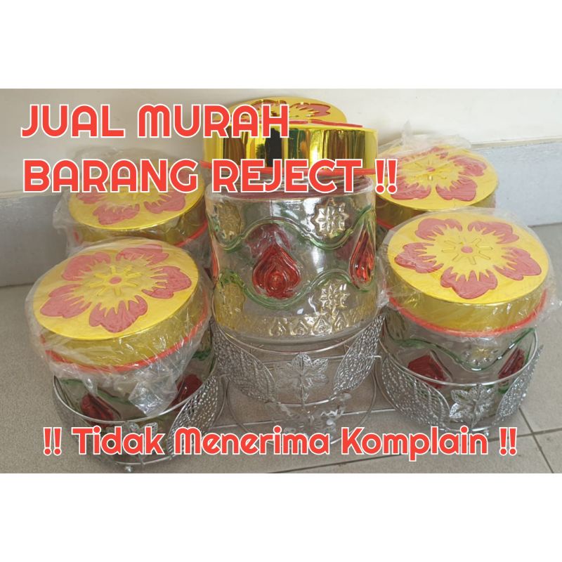 Reject Goods!! Stacking Glass Starter Jar Set 6 + Shelves Shopee Malaysia