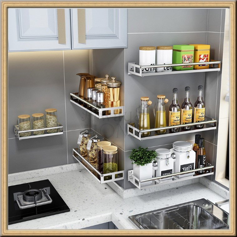 304 Stainless Steel Rack Kitchen Seasoning Storage/Shelf Spice Wall