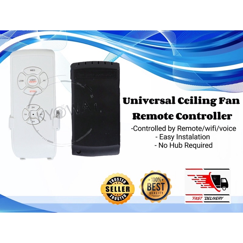 Smart Universal Ceiling Fan Lamp Remote Controller Kit Remote Adjust