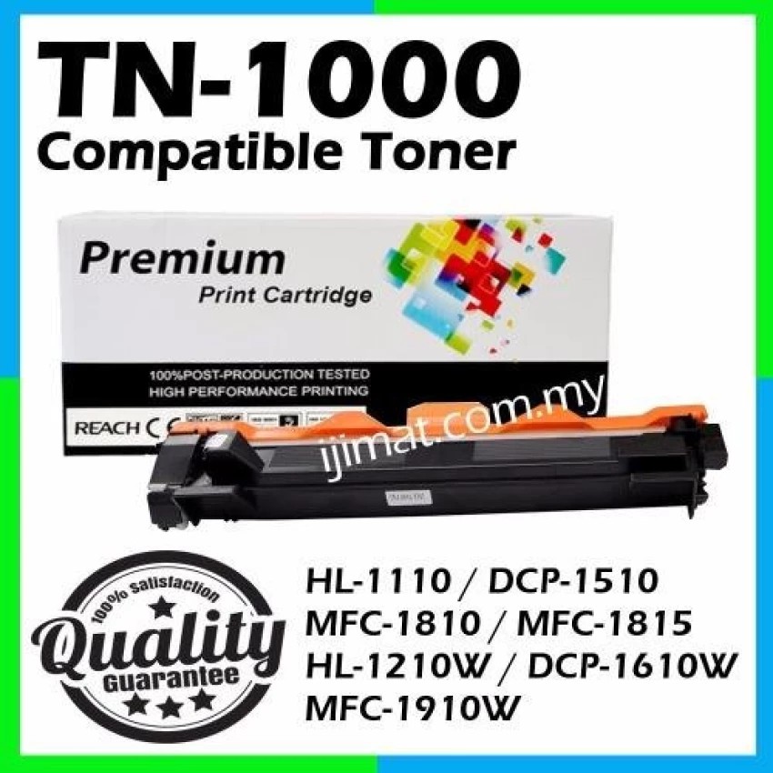 TN1000 TN1000 DR1000 Compatible Toner Brother DCP1510 DCP1610W MFC1810