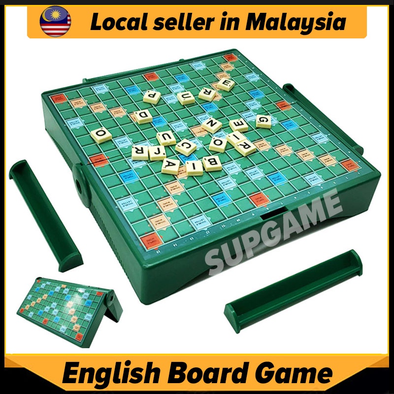 20*20cm Foldable Scrabble Board Game Folding Travel Scrabble Compact