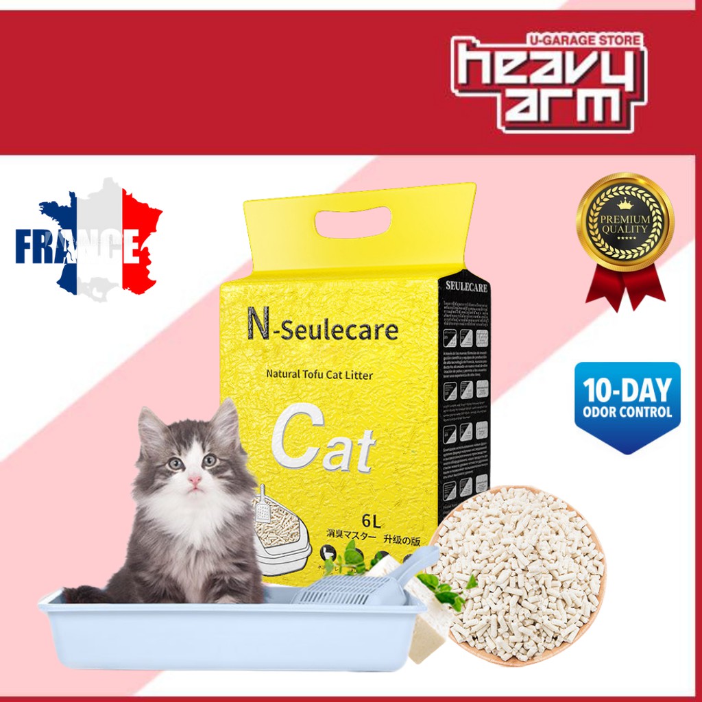 France Seulecare Cat Litter Premium Grade 6L Natural Tofu Cat Litter
