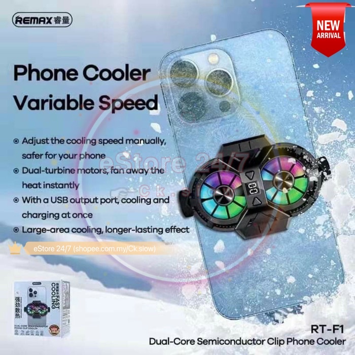 REMAX F7 F7i K4 RT F4 F1 SL 13 Phone Cooler Back USB Type C Cooling Fan