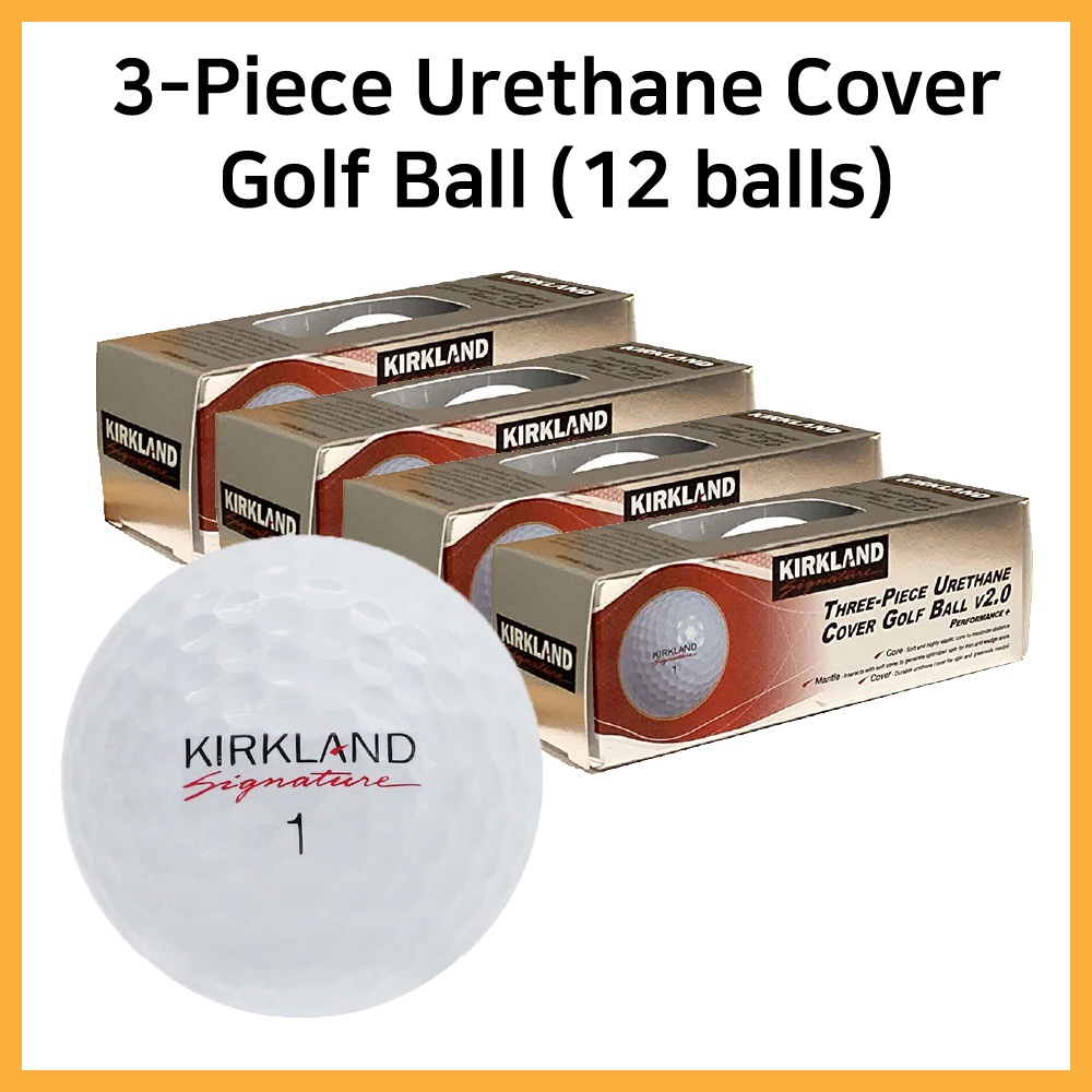 [Kirkland] Signature 3piece Urethane Cover Golf Ball (Total 24 balls) Shopee Malaysia