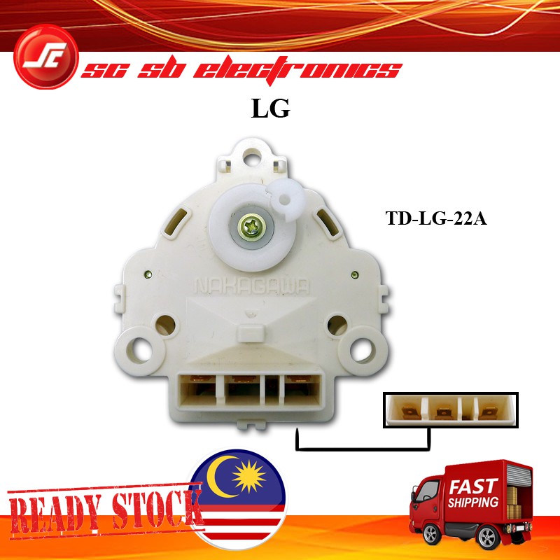 LG WASHING MACHINE DRAIN MOTOR DRAIN VALVE TDLG22A / TDLGCL22A