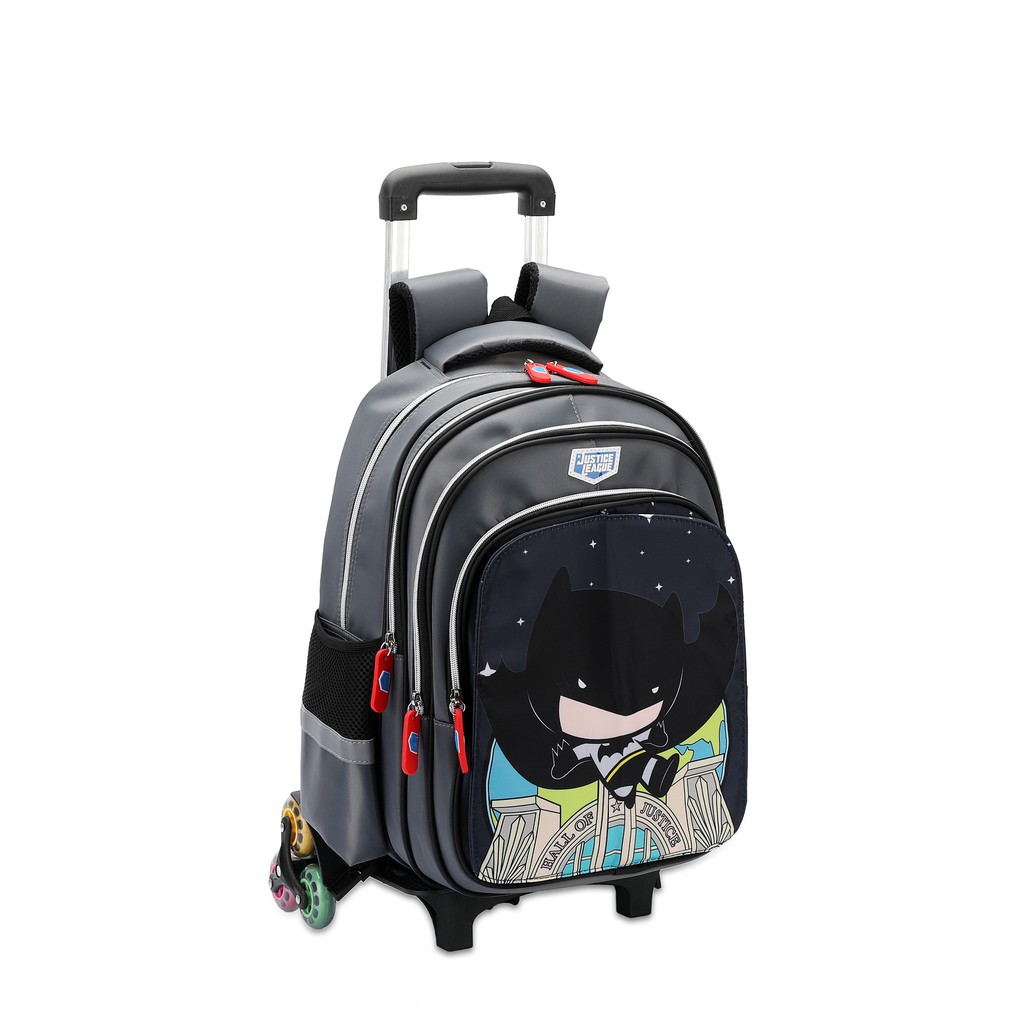 Justice League Trolley School Bag JL TA071 Grey Shopee Malaysia