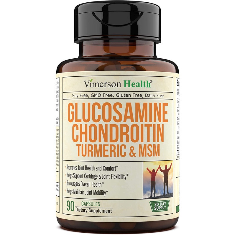 Glucosamine Chondroitin Turmeric MSM Boswellia 90 Capsule Supports Occasional Joint