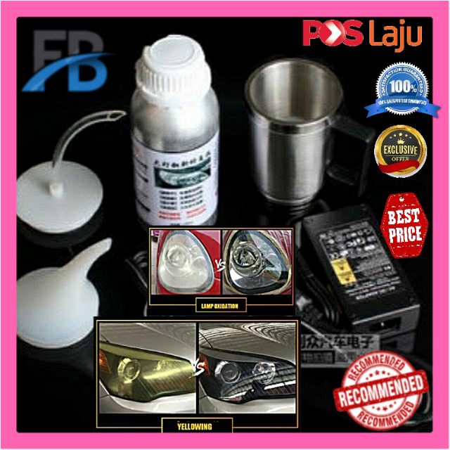 Headlamp DIY Restoration Kit Pengilat Lampu Kereta Shopee Malaysia
