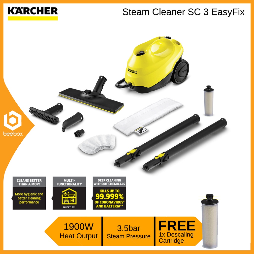 Karcher SC3 EasyFix Steam Cleaner [FREE Descaling Cartridge] Shopee