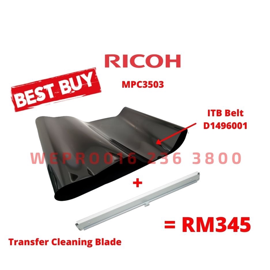 RICOH MPC3503 Image Transfer Belt ITB / Transfer Cleaning Blade