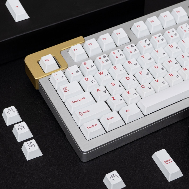 139 Keys Cherry Profile GMK White Bear PBT DYESUB Keycap Japanese